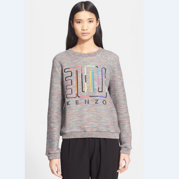 Nordstrom: 现有KENZO女款羊毛混纺时尚字母卫衣热卖，仅售$273.90