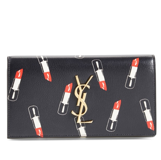 Nordstrom: YSL 'Monogram Lipstick' Calfskin Leather Wallet, $521.49+Free Shipping