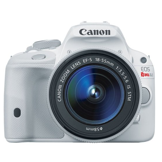Amazon: Canon EOS Rebel SL1 Digital SLR with 18-55mm STM Lens (White), $499.00+Free Shipping