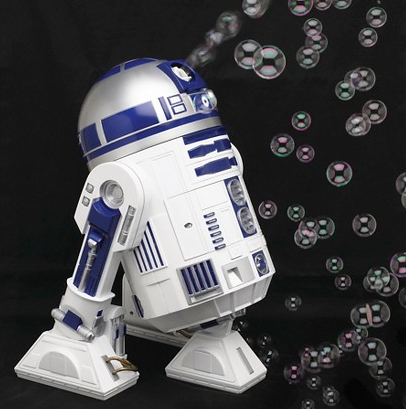Target.com 现有Star Wars星球大战R2-D2 自动吹泡泡机器人，仅售$44.99