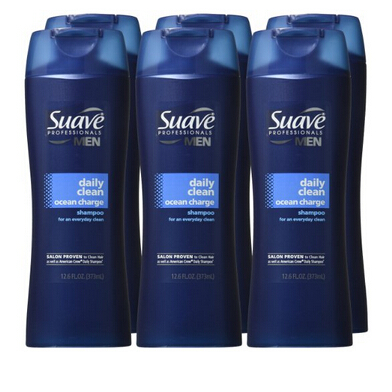 Suave Professionals 男士洗髮水，12.6 oz/瓶，共6瓶，現點擊coupon后僅售$11.28，免運費