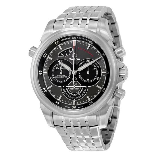 Omega DeVille Chronoscope Automatic Black Dial Stainless Steel Mens Watch 422.10.44.51.06.001, only  $5945.00, free shipping after using coupon code