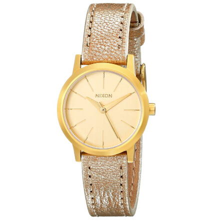 Nixon Women's Kenzi Stainless Steel Watch with Leather Band  $49.99 