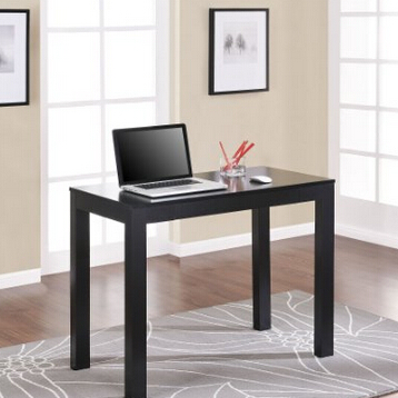 Altra Parsons Study Desk with Drawer, Black Finish  $50.41