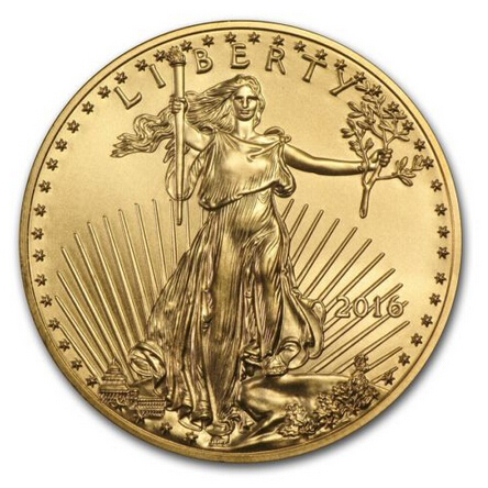 最近美國人酷愛收集的！2016 1盎司純金美國鷹幣    特價僅售 $1,168.89