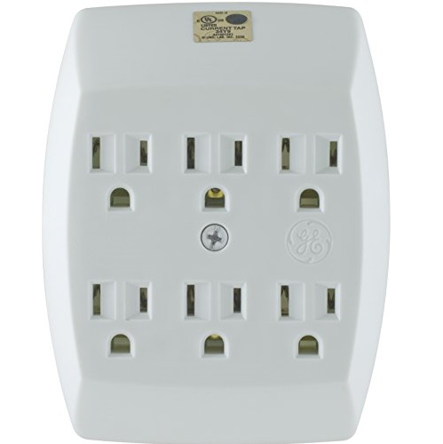 GE 54947 Grounded 6-Outlet Tap, only $4.99