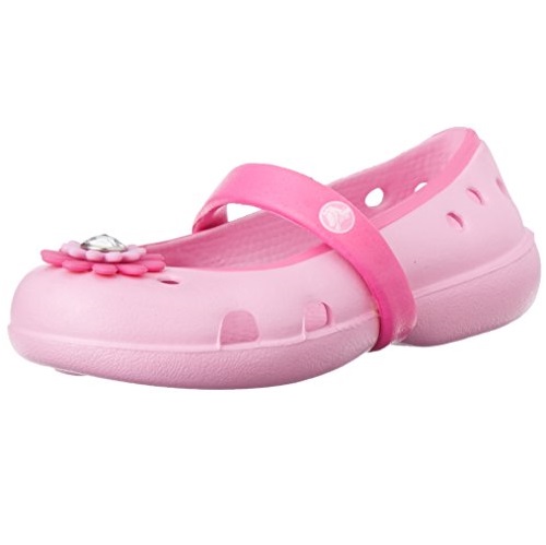 crocs Girls' Keeley Petal Charm Flat PS, only $10.52