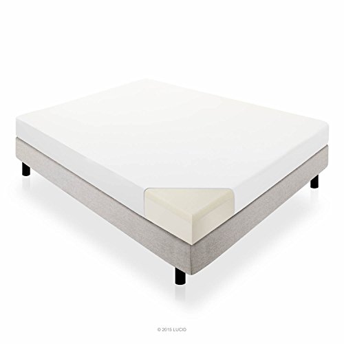 LUCID 10 Inch Gel Memory Foam Mattress - Dual-Layered - CertiPUR-US Certified - 25-Year Warranty - Queen, only $180.29, free shipping