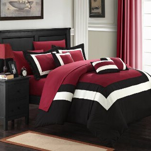 10-Piece Danny Color Block Comforter Set with Sheets Included  $66.49 