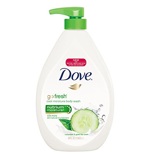 Dove go fresh Body Wash, Cool Moisture Pump, 34 ounce, only $6.74