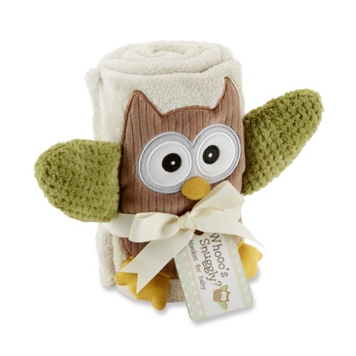 Baby Aspen, My Little Night Owl Plush Velour Baby Blanket, Beige, One Size, only $14.20