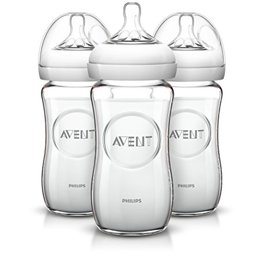 Philips AVENT Natural Glass Bottle, 8 Ounce (Pack of 3), only  $13.49