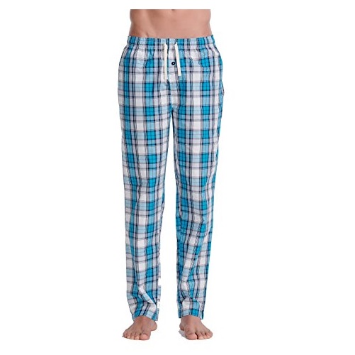 CYZ Men's Cotton Pajama Pants Woven Plaid Sleep Lounge Pants,only $8.99 ...
