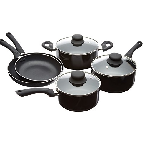 AmazonBasics 8-Piece Nonstick Cookware Set, only  $40.99, free shipping