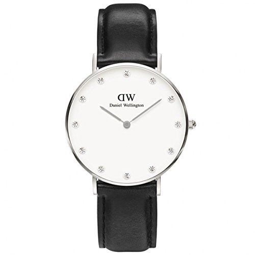 Daniel Wellington Women's 0961DW Classy Sheffield Analog Display Quartz Black Watch, only $85.86, free shipping