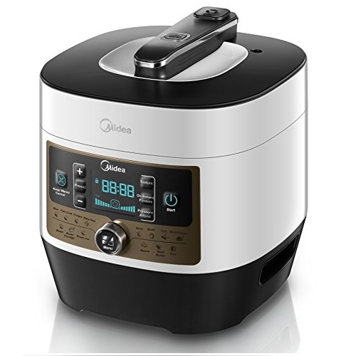 Midea My-ss5062 Programmable Pressure Cooker, 5l, 900w, 70kpa, Stainless Steel Cooking Pot, Black and White, 2015 New Arrival, only $99.00, free shipping after using coupon code