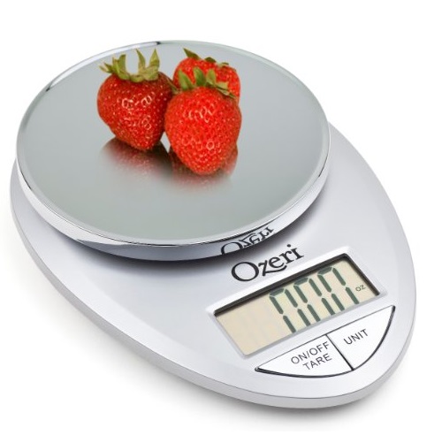 Ozeri Pro Digital Kitchen Food Scale, 1g to 12 lbs Capacity, Elegant Chrome, only $8.95