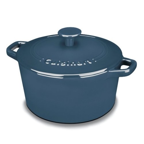 Cuisinart CI630-20BG Chef's Classic Enameled Cast Iron 3-Quart Round Covered Casserole, Provencal Blue, only $39.99, free shipping