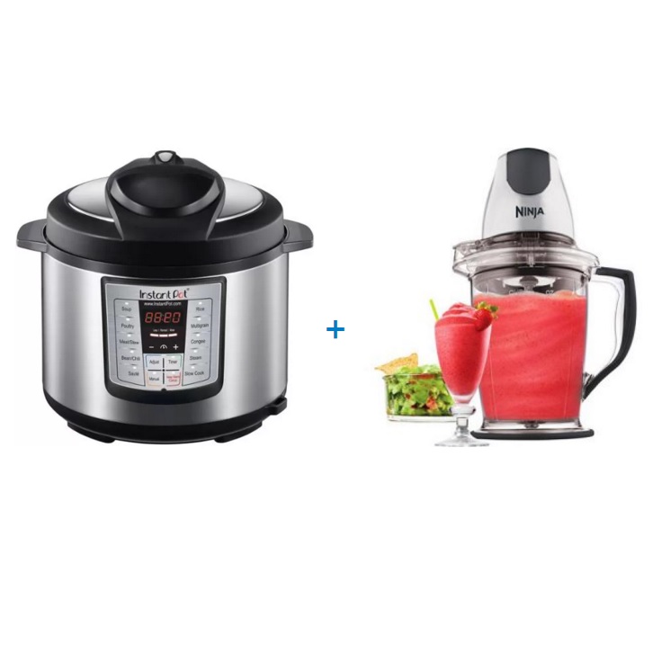 Instant Pot IP-LUX50 Stainless Steel 5-Quart 6-in-1 Multi-Functional Pressure Cooker with BONUS Ninja Master Prep, only $89.79, free shipping