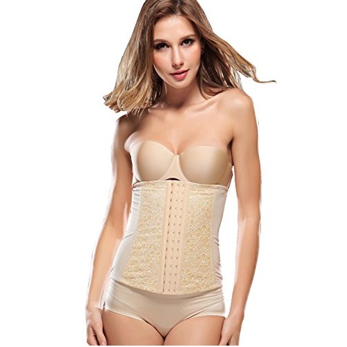 Komene Women's Workout Lace Waist Cincher Trainer Xs-6xl Size, only $9.99 after using coupon code 