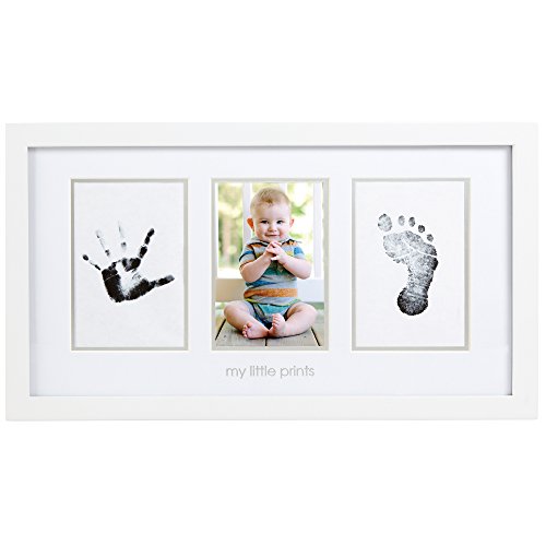 Pearhead Baby Prints Photo Frame with Clean-Touch Ink Pad Included, White, only $14.99