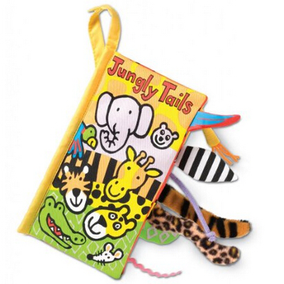 JellyCat宝宝布书动物尾巴认知玩偶益智早教书  特价仅售$16.50