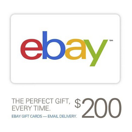 Get a $200 eBay Gift Card for only $195 - Email delivery