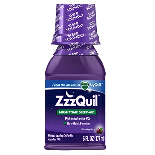 ZzzQuil Nighttime Sleep Aid Liquid Warming Berry Flavor, 6 Fl Oz, only $2.97, free shipping after clipping coupon and using SS