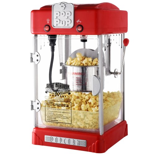 Great Northern Popcorn Machine Pop Pup 2-1/2oz Retro Style Popcorn Popper, only $33.34