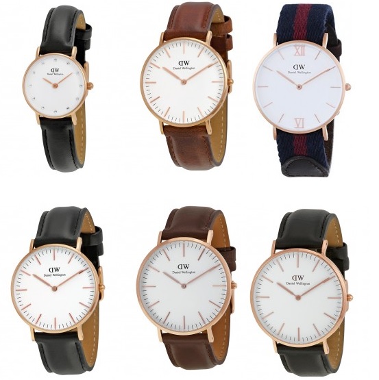 Daniel Wellington Watches, half price with extra 20% off after using coupon code 