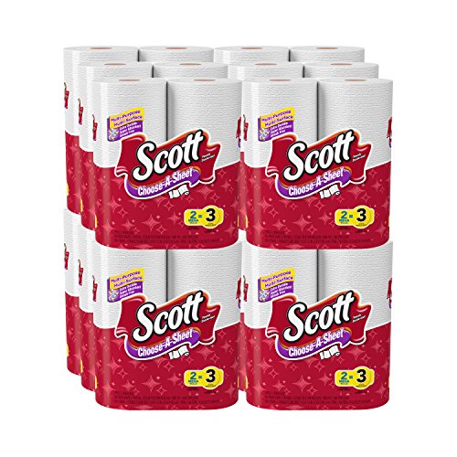 Scott Paper Towels Choose-A-Sheet, Mega Roll , 2 Count (Pack of 12), only $19.91, free shipping after clipping coupon