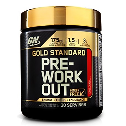Optimum Nutrition Gold Standard Pre-Workout 30 Serve Supplement, Fruit Punch, 300 Gram, only $15.51, free shipping after using SS