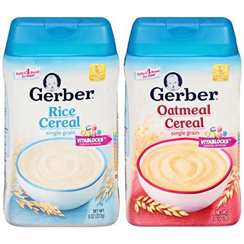 Gerber Baby Cereal Single-Grain Variety Pack, 8 ounce (Pack of 6), only $9.99, free shipping after clipping coupon and using SS