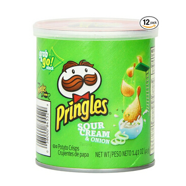 品客Pringles洋蔥口味小型包裝薯片 1.41 oz (12盒裝)  折后僅售$3.16
