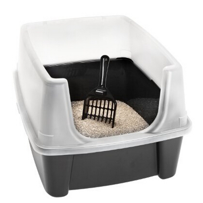 IRIS Open Top Litter Box with Shield and Scoop  $6.58