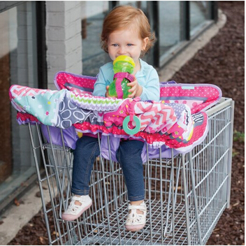 史低！Infantino Compact 2合1购物推车保护垫/餐椅保护垫-两色可选  $13.76