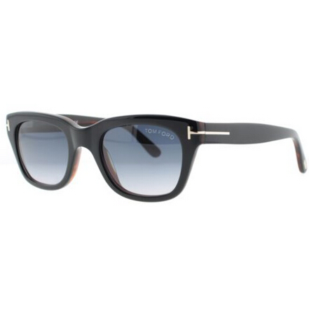 Tom Ford Snowdon TF237 05B Black/Brown Vintage Wayfarer Sunglasses   $171.84