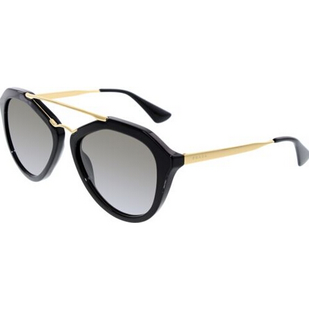 Prada Women's Gradient PR12QS-1AB0A7-54 Black Butterfly Sunglasses  170.42