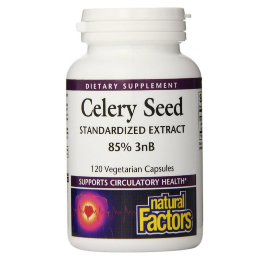Amazon: Natural Factors Celery Seed Extract Capsules, 120-Count, $25.17